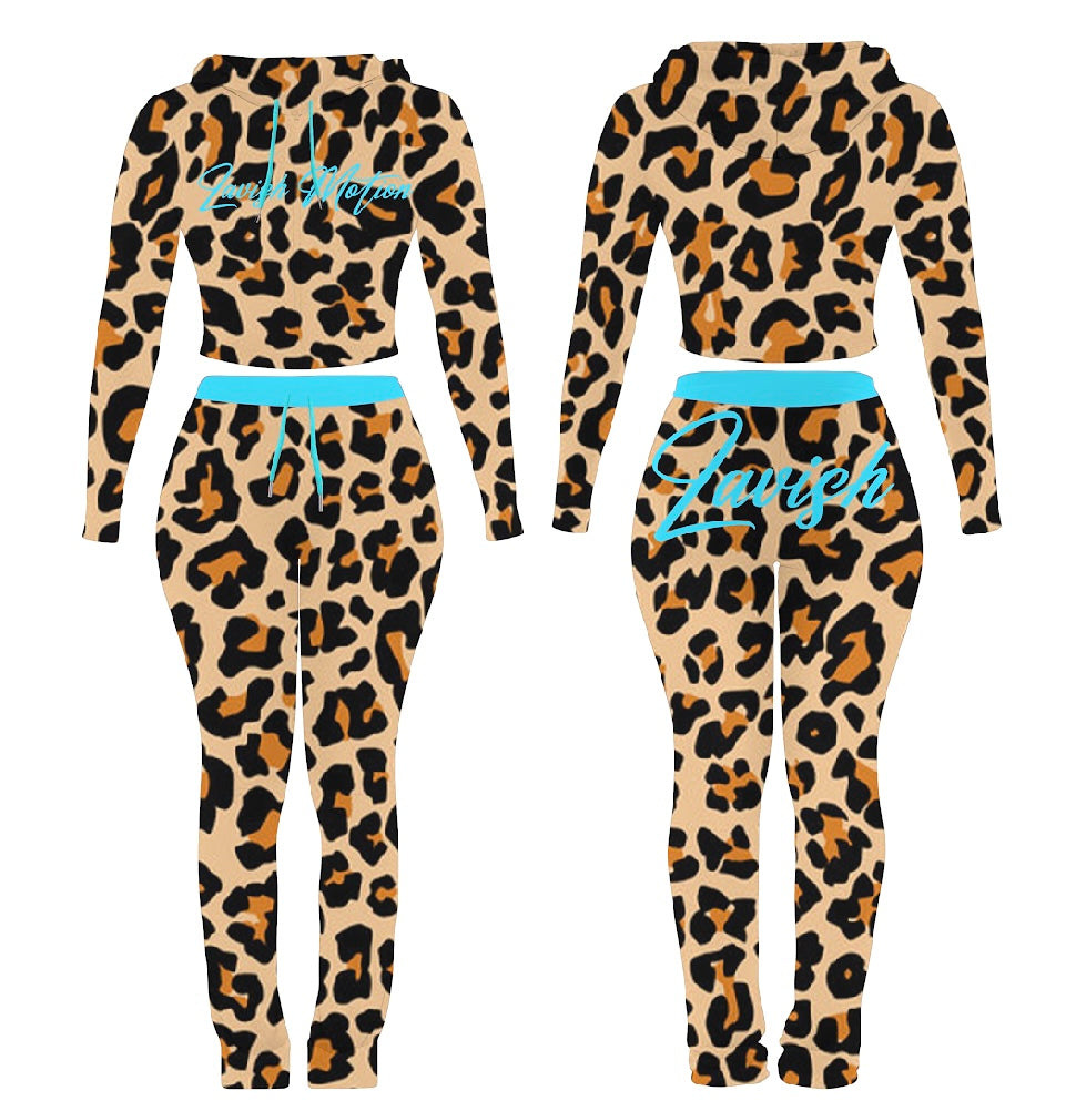 Lavish Motion “Turquoise Cheetah” Set